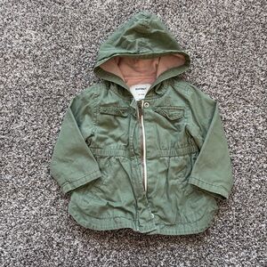 Old Navy Kids Olive Canvas Jacket